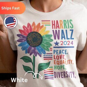 Harris and Wallz Apparel, Peace & Unity Top, Kamala Harris 2024 Shirt, Kamala Ra